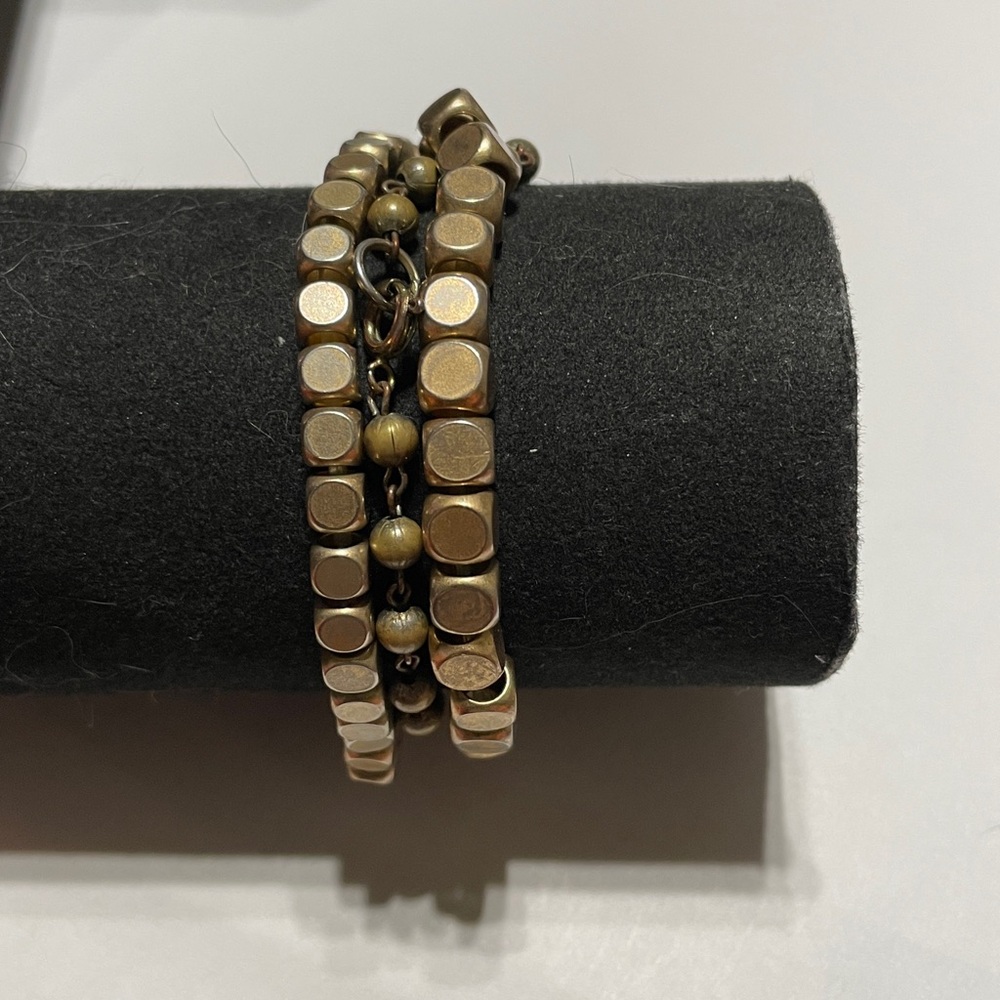 Gold-Tone Disc Link Bracelet Set